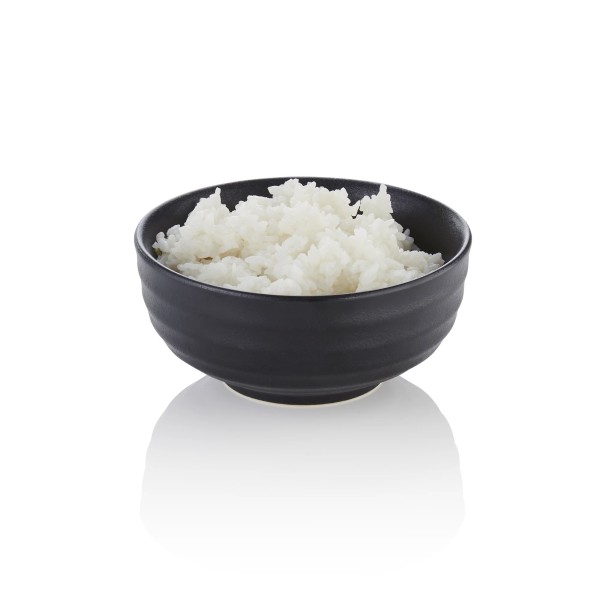 Bol en porcelaine noire inspiration asiatique - Ø 15,5 cm - 850 ml (lot de 2)