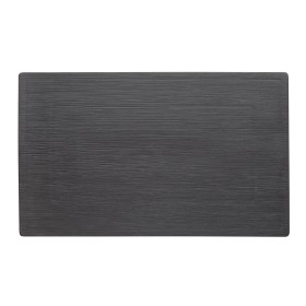 Plaque de service en porcelaine noire - GN 1/1 (lot de 3)