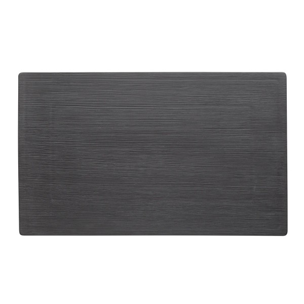 Plaque de service en porcelaine noire - GN 1/1 (lot de 3)