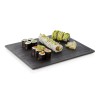 Plaque de service en porcelaine noire - GN 1/2 (lot de 3)