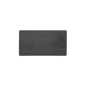 Plaque de service en porcelaine noire - GN 1/3 (lot de 4)