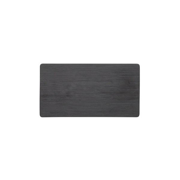 Plaque de service en porcelaine noire - GN 1/3 (lot de 4)