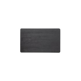 Plaque de service en porcelaine noire - GN 1/4 (lot de 5)