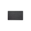 Plaque de service en porcelaine noire - GN 1/4 (lot de 5)