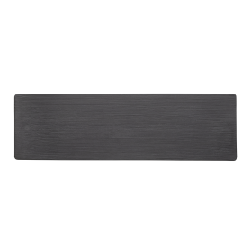 Plaque de service en porcelaine noire - GN 2/4 (lot de 3)
