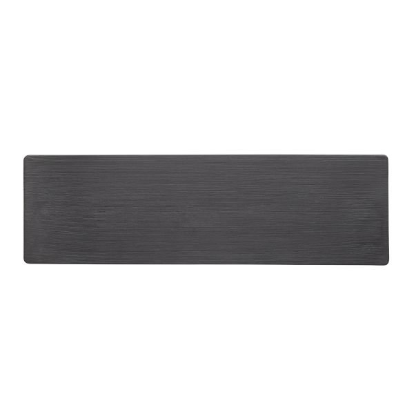 Plaque de service en porcelaine noire - GN 2/4 (lot de 3)