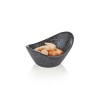 Coupelle contemporaine en porcelaine noire - 11 x 8,5 x 5 cm (lot de 6)