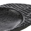 Assiette à sushi en porcelaine noire - 45,5 x 10 cm (lot de 2)