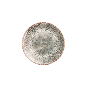Assiette plate en grès - Ø 17,5 cm - Série Coupe Iris (lot de 6)