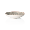 Assiette creuse en grès - Ø 22 cm - série Coupe Iris (lot de 6)