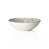 Assiette creuse en grès - Ø 24 cm - série Coupe Iris (lot de 4)
