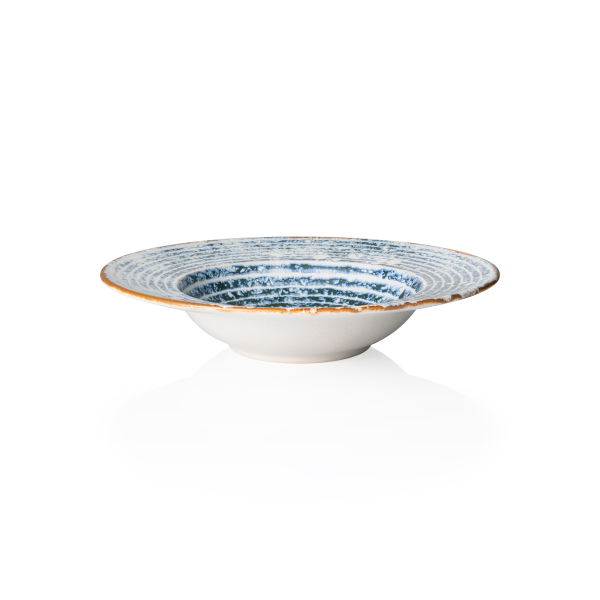 Assiette à pâtes en grès - Ø 27 cm - Série Coupe Arctic (lot de 4)
