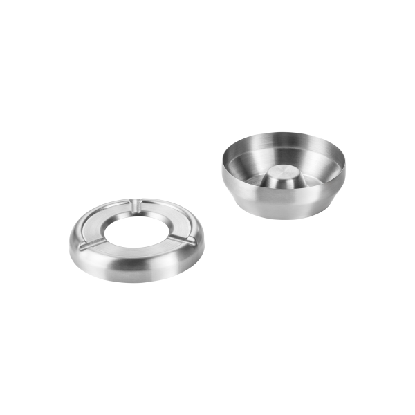 Cendrier coupe-vent inox - Ø 9,5 cm