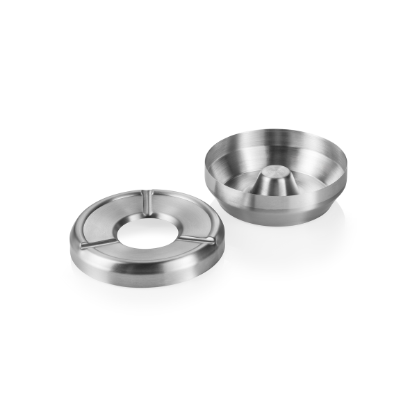 Cendrier coupe-vent inox - Ø 12 cm