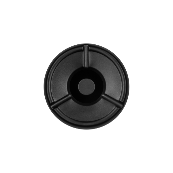 Cendrier coupe-vent inox - Ø 12 cm - Noir