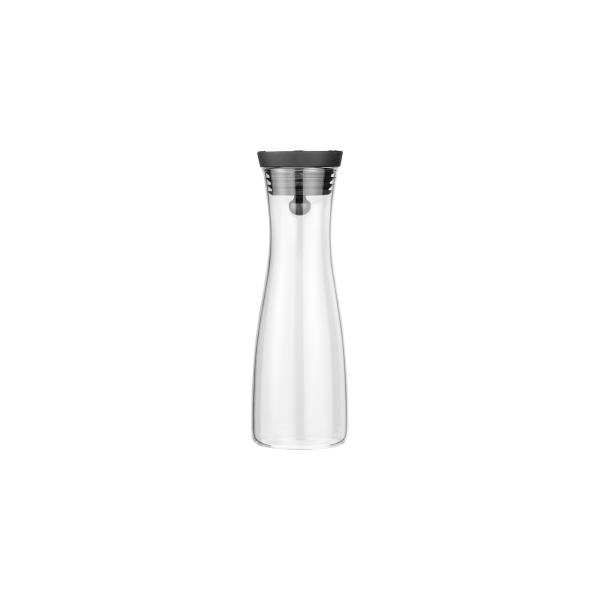 Carafe en borosilicate et couvercle inox - 1,2 L