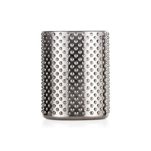 Photophore en verre - Nubs Métallic Cylinder