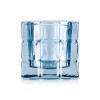 Photophore en verre - Cube Steel Blue - 6,5 x 6,5 x 6,5 cm