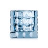 Photophore en verre - Cube Steel Blue - 8 x 8 x 8 cm