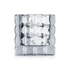 Photophore en verre - Cube Smoke Grey - 8 x 8 x 8 cm
