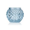 Photophore en verre - Ball Acier Blue