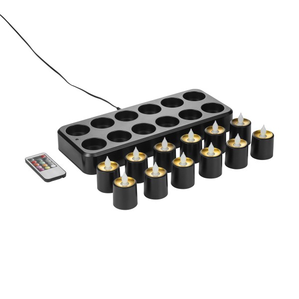 Bougies LED multi-couleurs à photophore