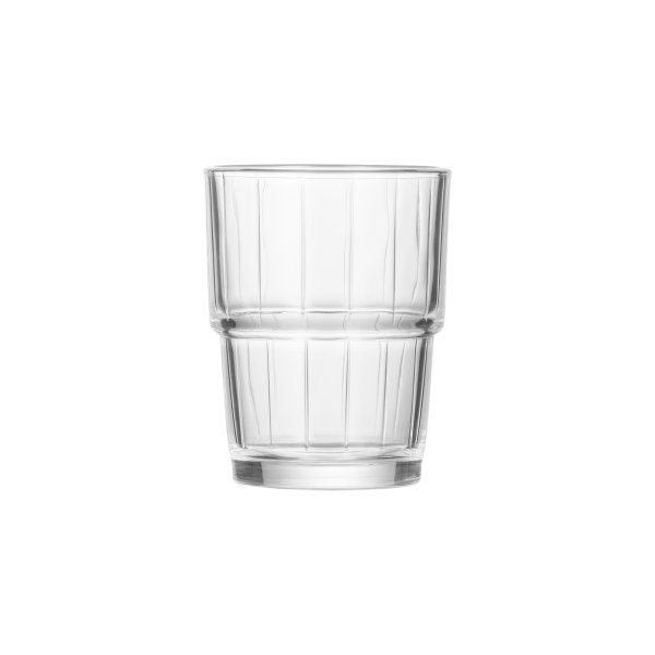 Verre empilable en verre trempé - 200 ml (lot de 6)