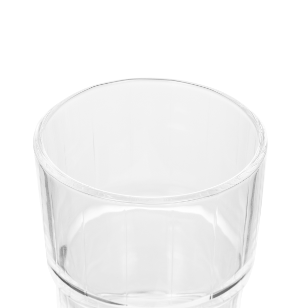Verre empilable en verre trempé - 200 ml (lot de 6)