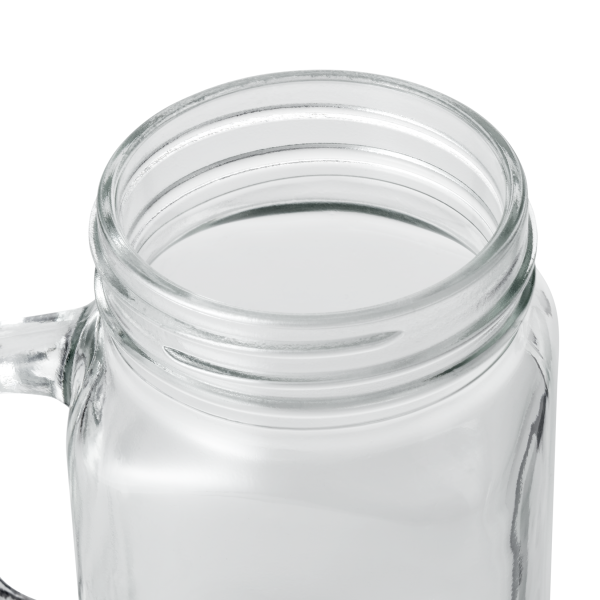 Choppe en verre type bocal - 450 ml (lot de 6)