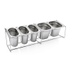 Support saladettes GN en acier chrome-nickel - GN 1/3