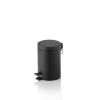 Poubelle à pédale métallique - 3 L - Ø 17 cm - Noire