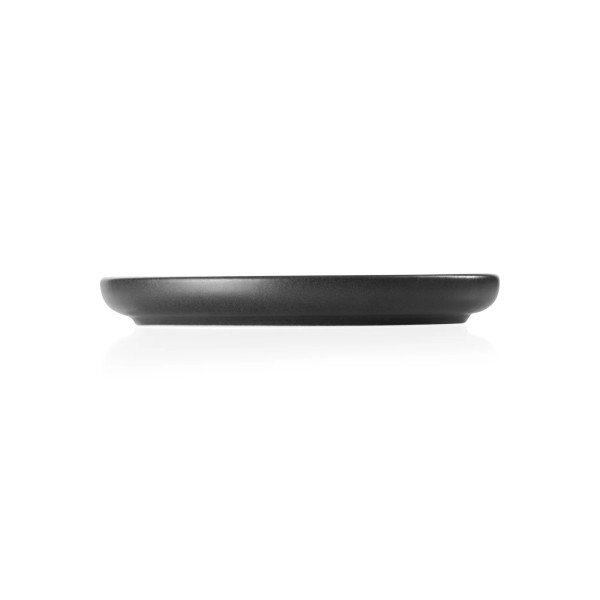 Tasse à espresso en grès - 90 ml - Avec soucoupe - Série One Midnight (lot de 6)