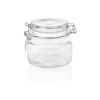 Bocal en verre avec couvercle hermétique - 500 ml - Ø 11 cm (lot de 2)