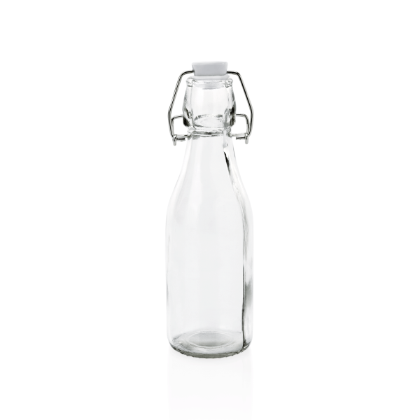 Bouteille en verre avec bouchon à étrier - 250 ml - Ø 5,5 cm (lot de 6)