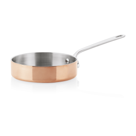 Mini-sautoir cuivre/en acier chrome-nickel - Ø 12 cm