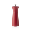Moulin à sel cylindrique en bois rouge mat - 15 cm