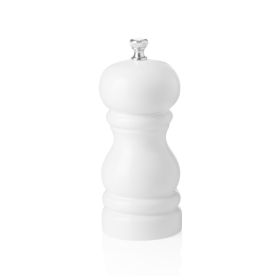Moulin à sel en bois blanc - 11 cm
