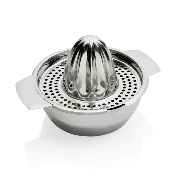 Presse-agrumes inox chromé avec tamis - Ø 12,5 cm