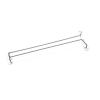 Rail à verres inox chromé - 41,5 cm