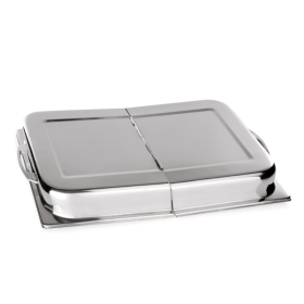 Couvercle à charnière inox chromé - GN 1/1