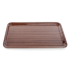 Plateau en bois compressé mélaminé - Surface antidérapante - 45 x 34 cm