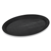 Plateau ovale en polypropylène - Surface antidérapante – 26,5 x 19 x 1 cm