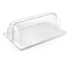 Cloche de présentation roll-top en polycarbonate - GN 1/1
