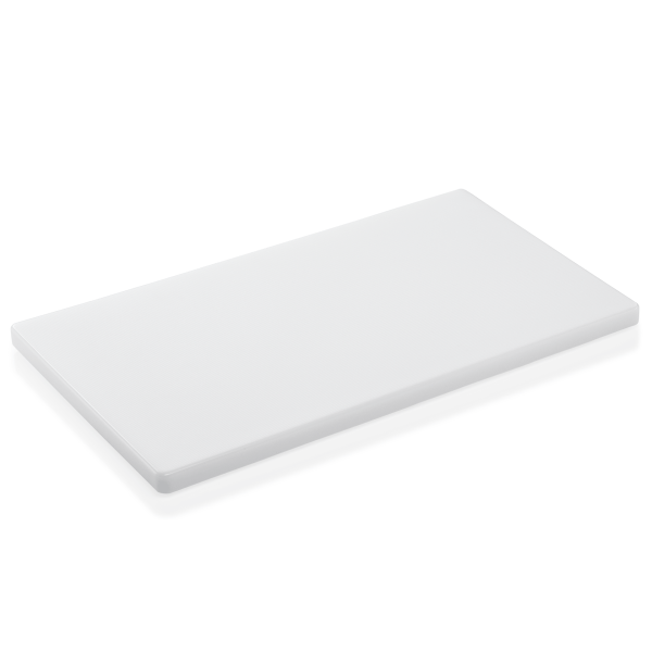 Planche à découper HACCP blanche polyéthylène GN 1/1 – Pieds antidérapants