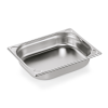Bac gastro en acier chrome-nickel - GN 1/2 - Profondeur 65 mm - Coins en U gaufrés