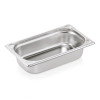 Bac gastro en acier chrome-nickel - GN 1/4 - Profondeur 65 mm - Coins en U gaufrés