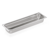 Bac gastro en acier chrome-nickel - GN 2/4 - Profondeur 65 mm - Coins en U gaufrés