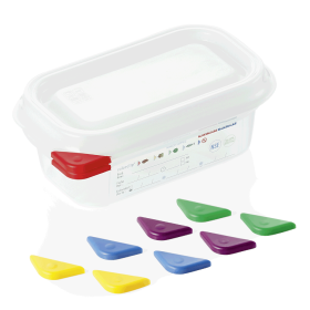 Bac gastro GN 1/9 en polypropylène - Profondeur 65 mm (lot de 6)