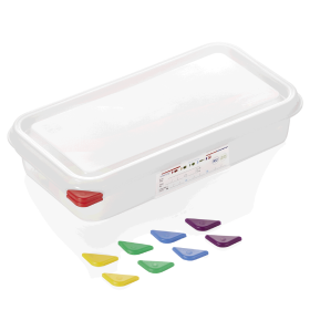 Bac gastro GN 1/3 en polypropylène - Profondeur 65 mm (lot de 6)