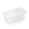 Bac gastro GN 1/4 polypropylène transparent - Profondeur 100 mm